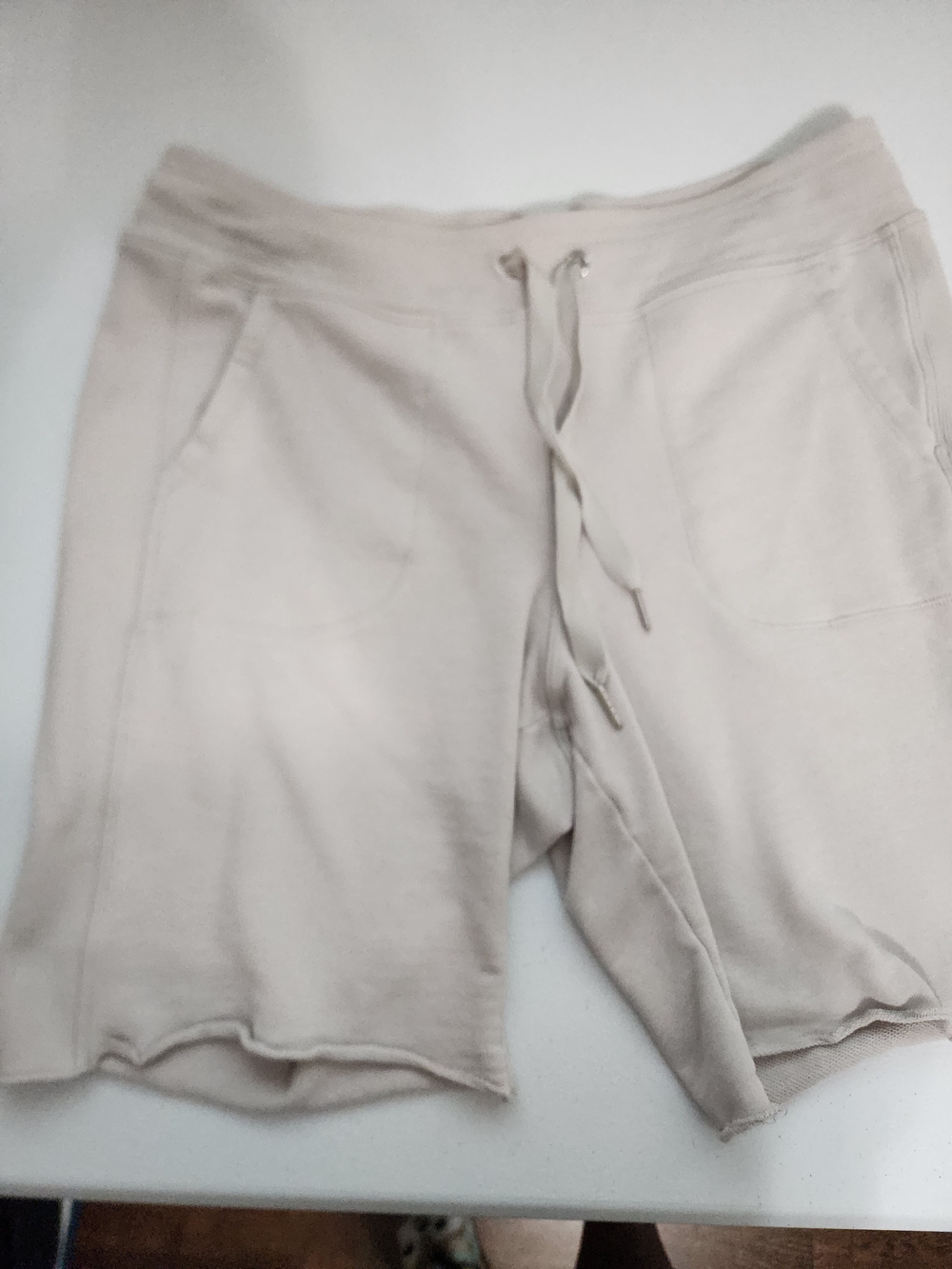 Calvin Klein Women's Light Beige Crop Pants & Shorts, Zippered Hoodie and 2 Tops - Picture 5 of 10